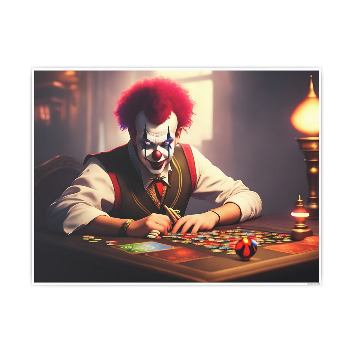 Clown AI Gen Photo Art Paper Posters