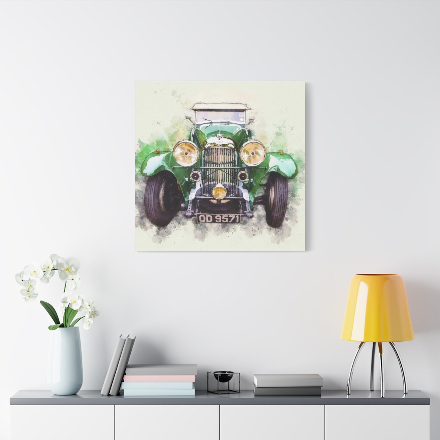 Car Matte Canvas, Stretched, 1.25"