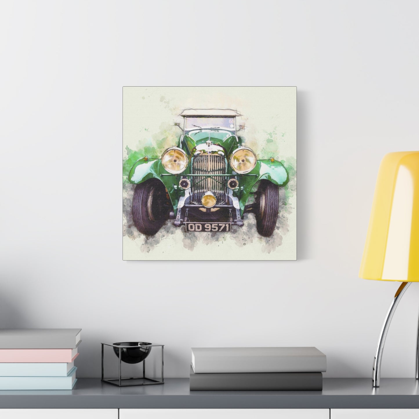 Car Matte Canvas, Stretched, 1.25"
