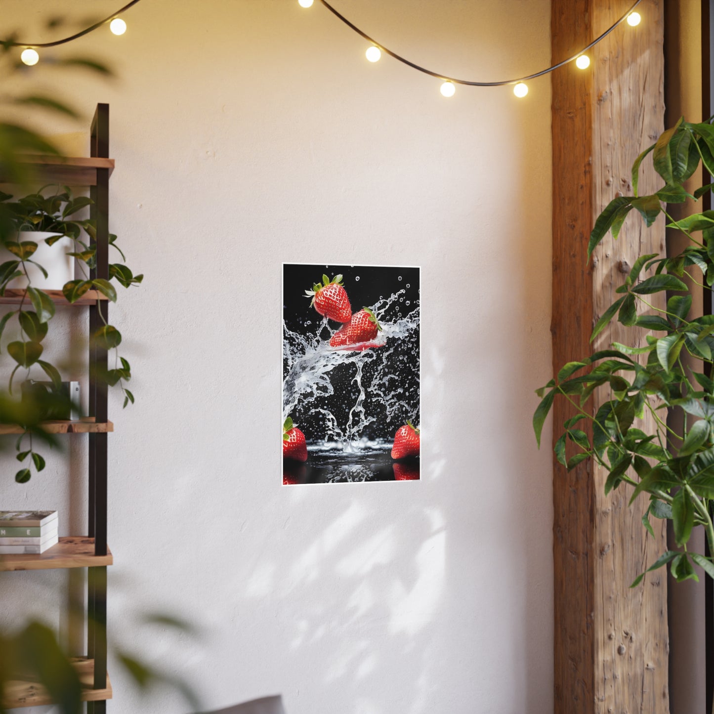 Strawberry AI Gen Photo Art Paper Posters