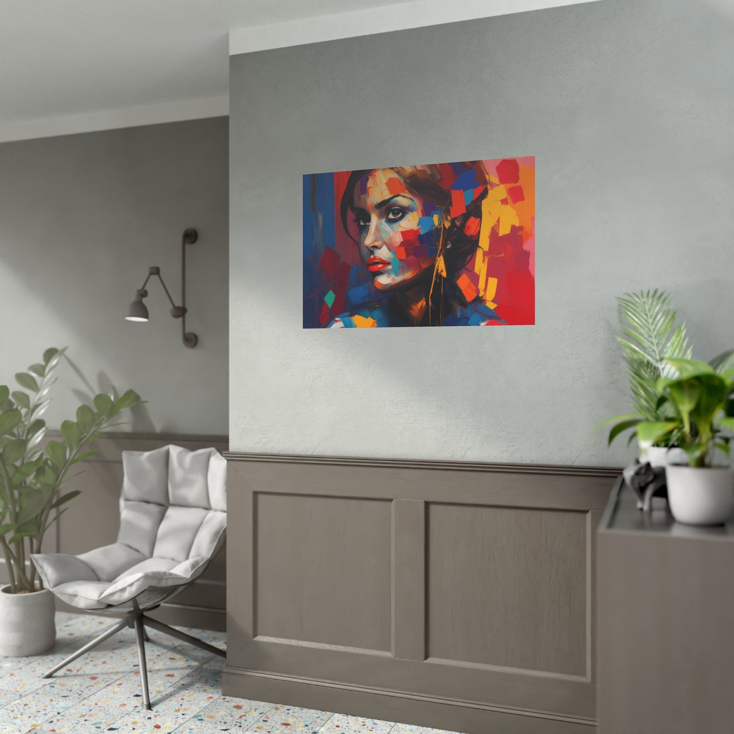 Woman AI Gen Rolled Posters