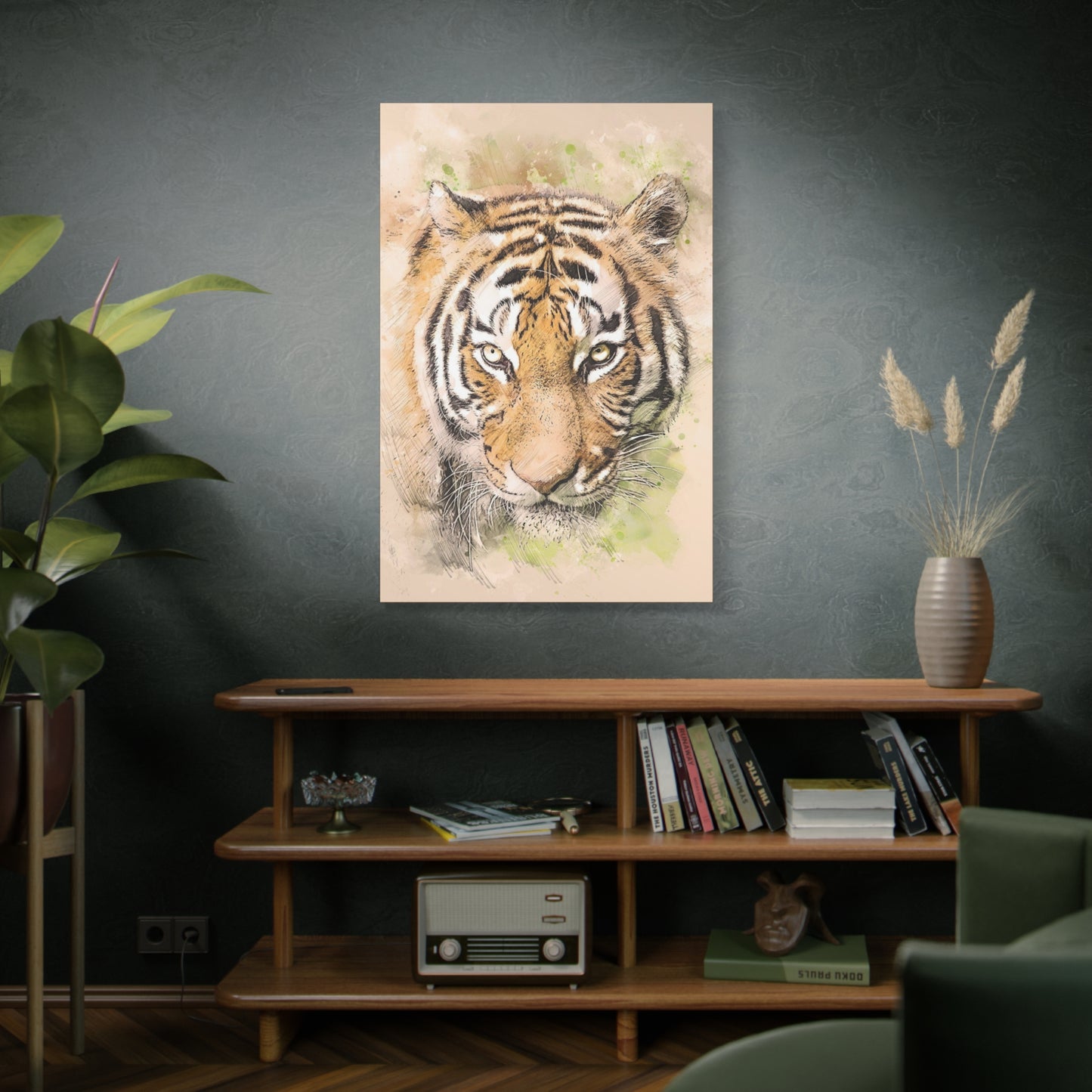 Tiger Matte Canvas, Stretched, 1.25"
