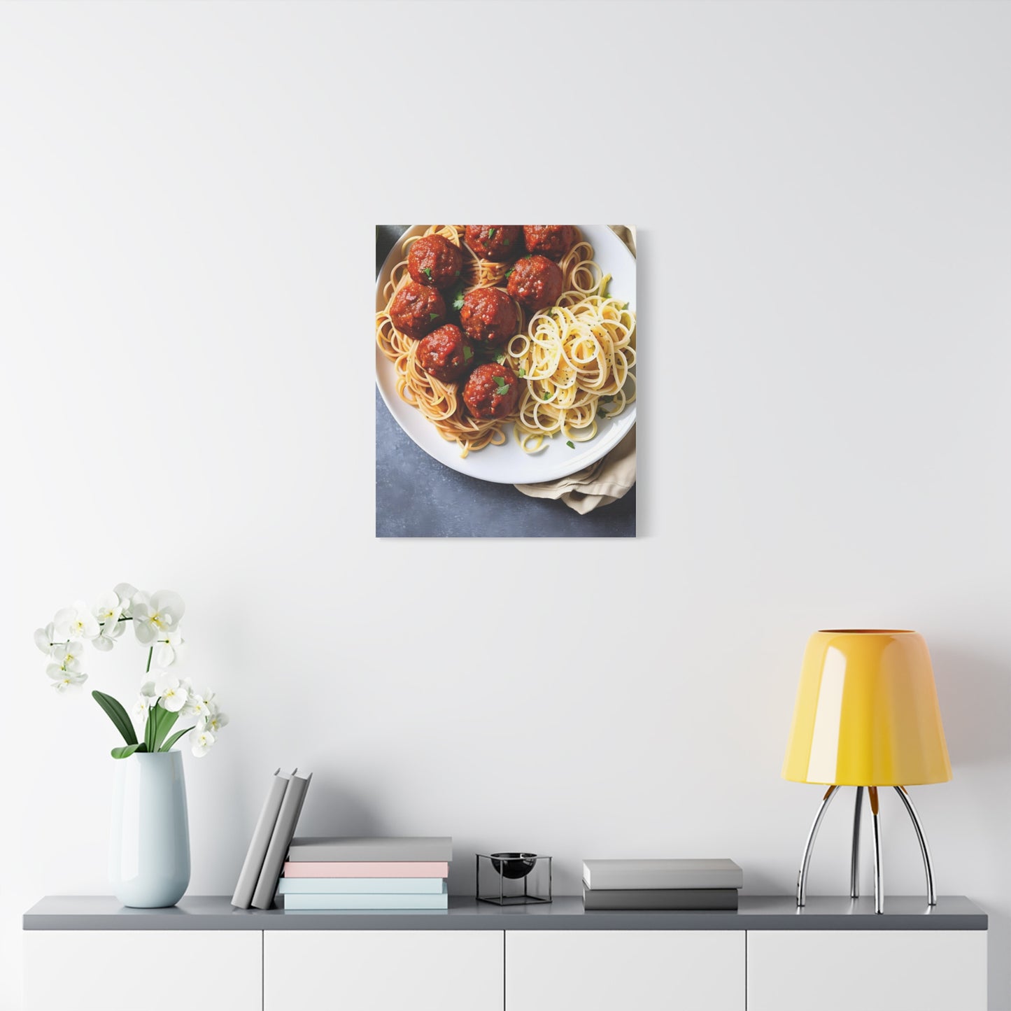 Spaghetti AI Gen Matte Canvas, Stretched, 1.25"