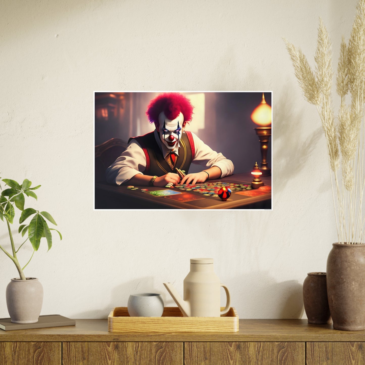 Clown AI Gen Photo Art Paper Posters