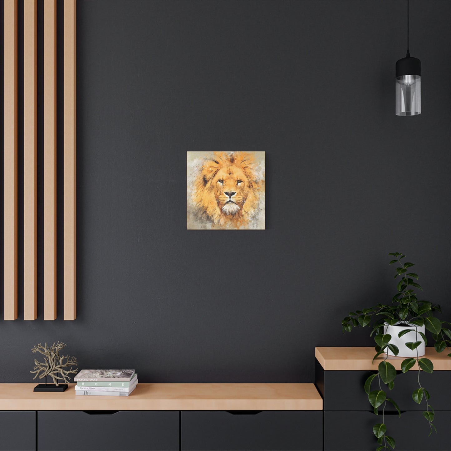 Lion Matte Canvas, Stretched, 1.25"