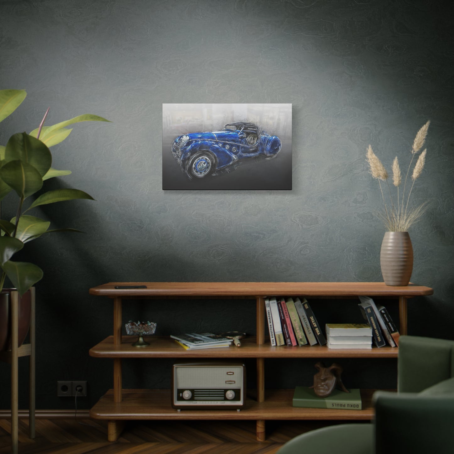 Car Matte Canvas, Stretched, 1.25"
