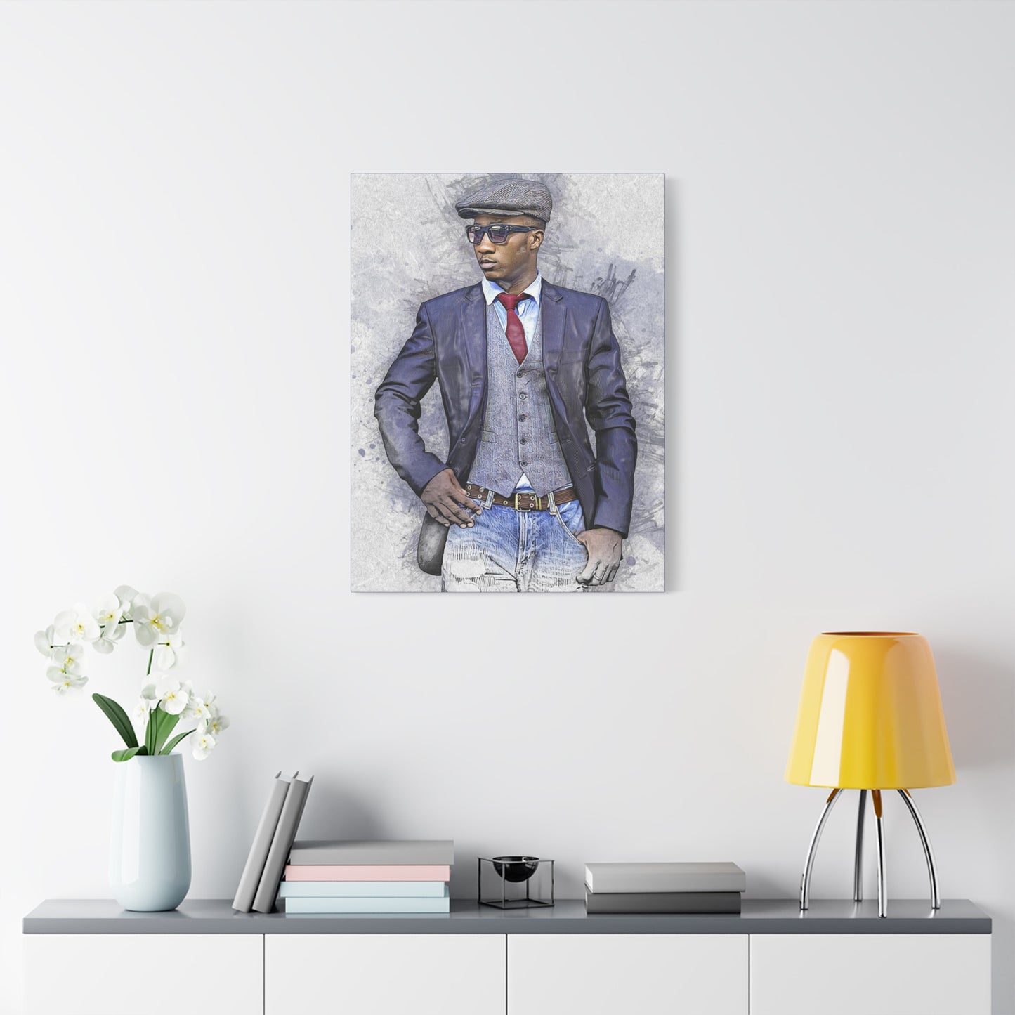 Man Model  Matte Canvas, Stretched, 1.25"