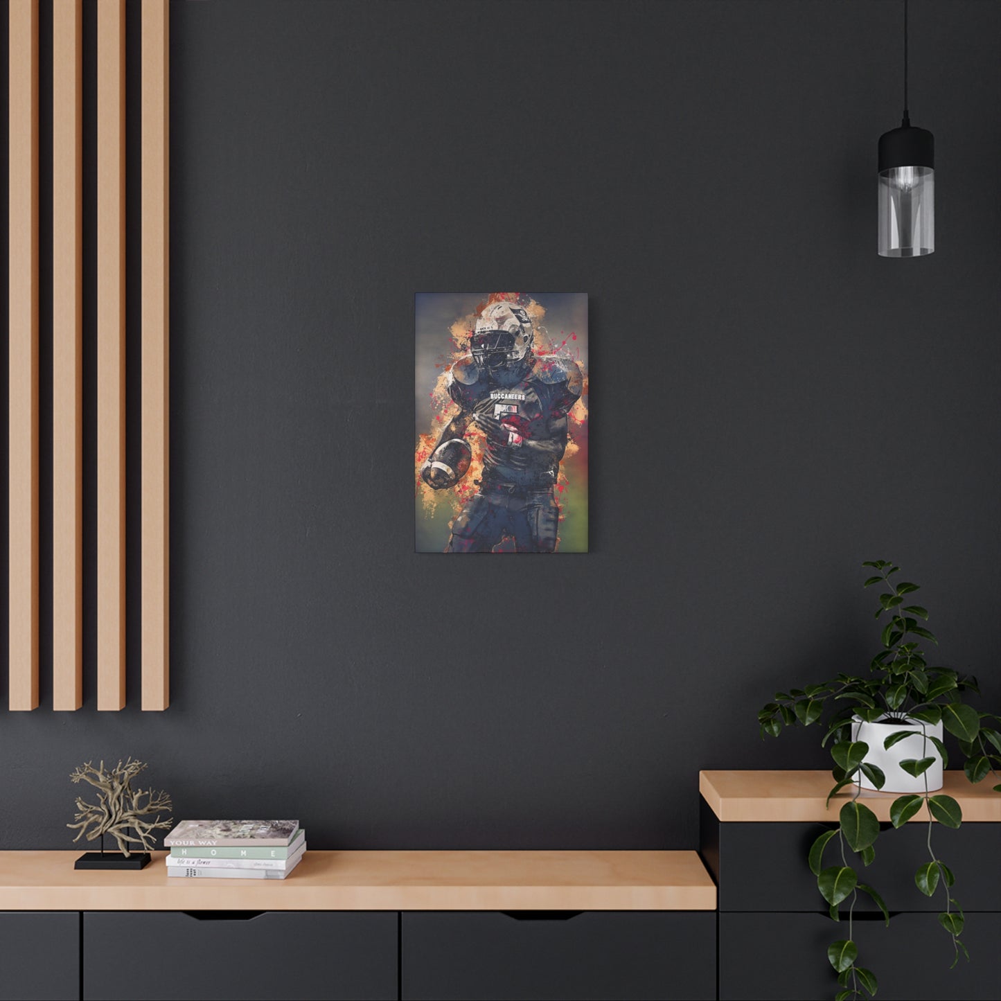 Football Matte Canvas, Stretched, 1.25"