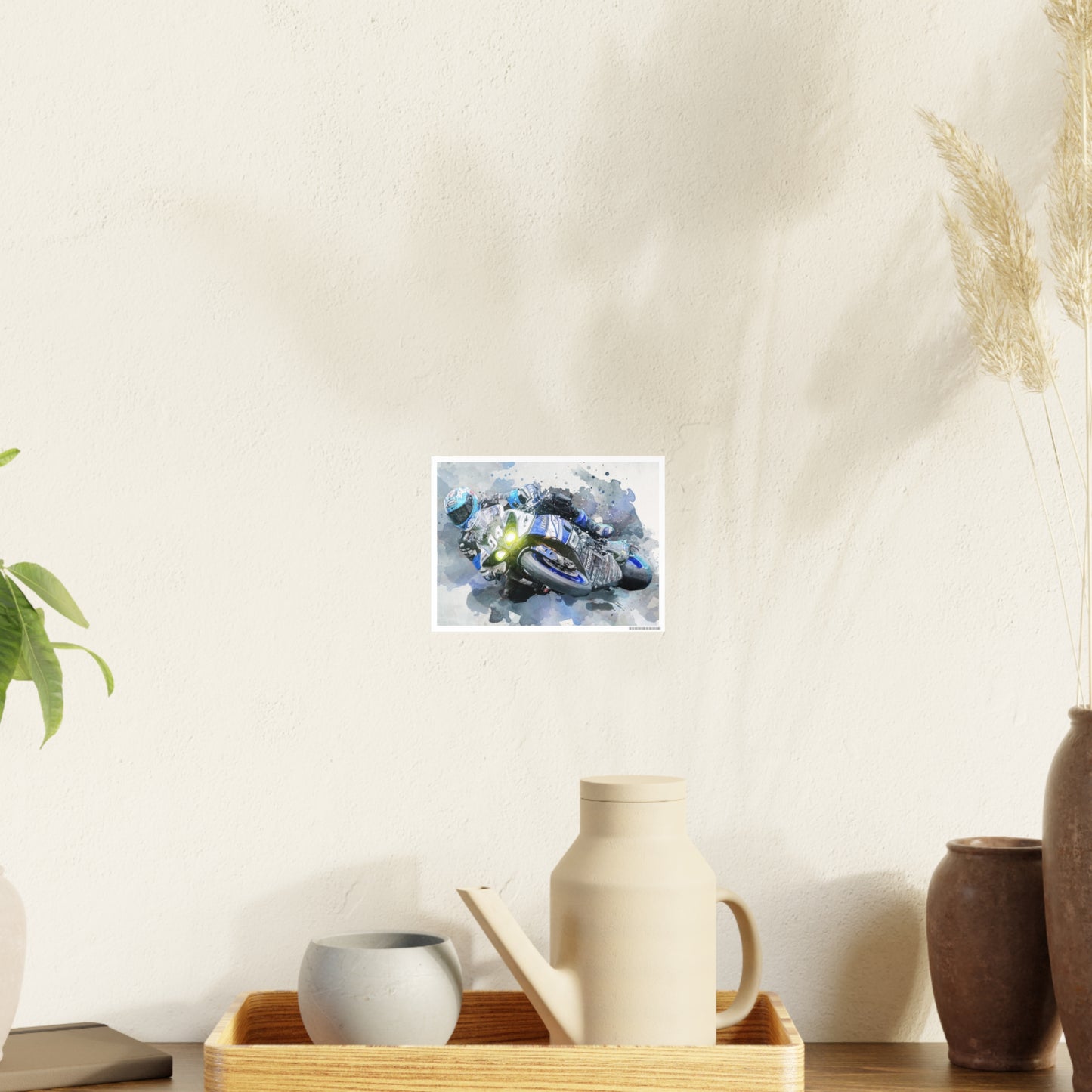 Motorcycle Race Photo Art Paper Posters