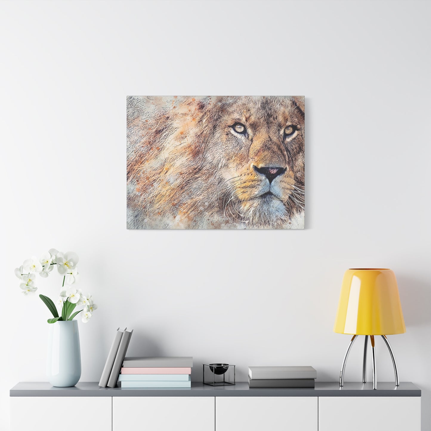Lion Matte Canvas, Stretched, 1.25"