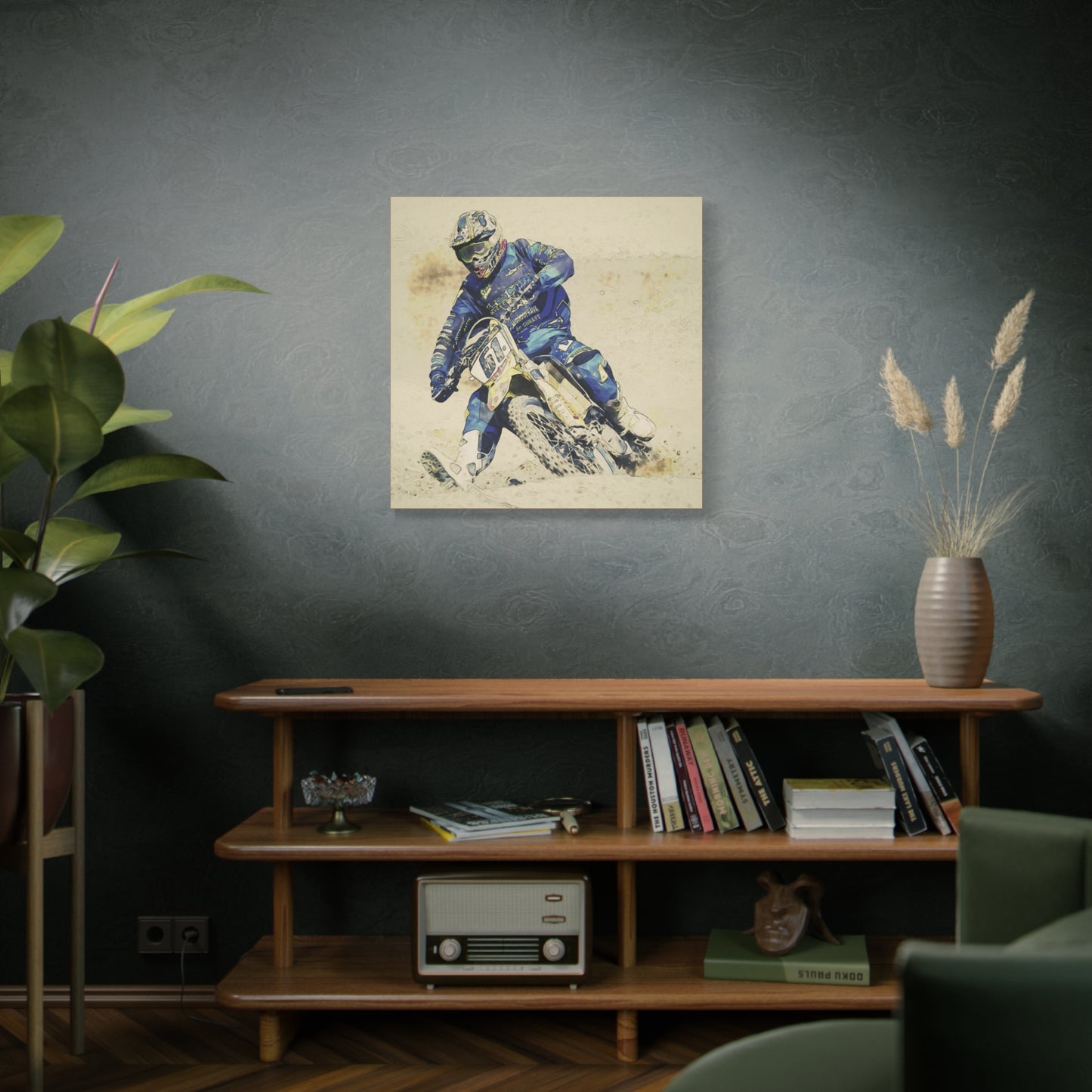 Motocross Matte Canvas, Stretched, 1.25"
