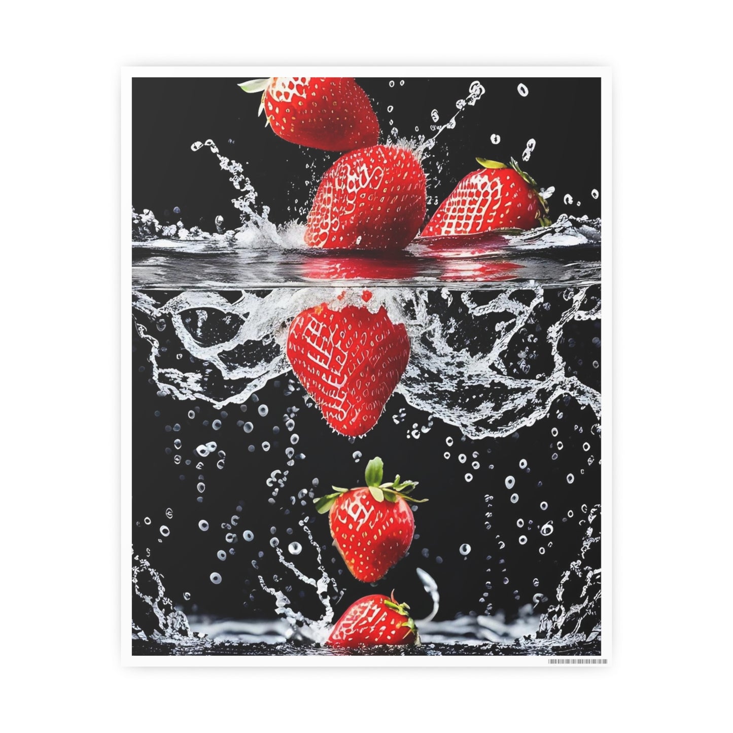 Strawberries AI Gen Photo Art Paper Posters