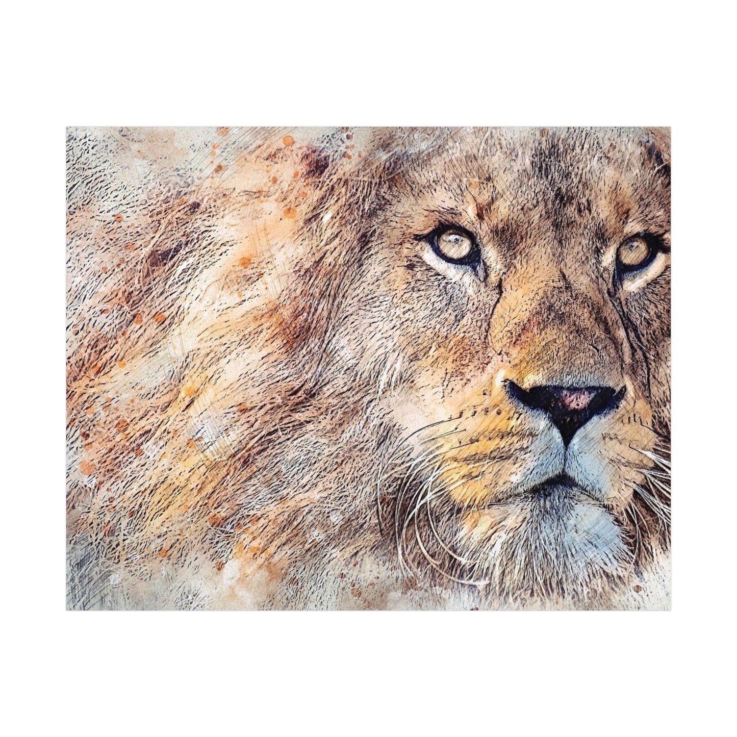 Lion Rolled Posters