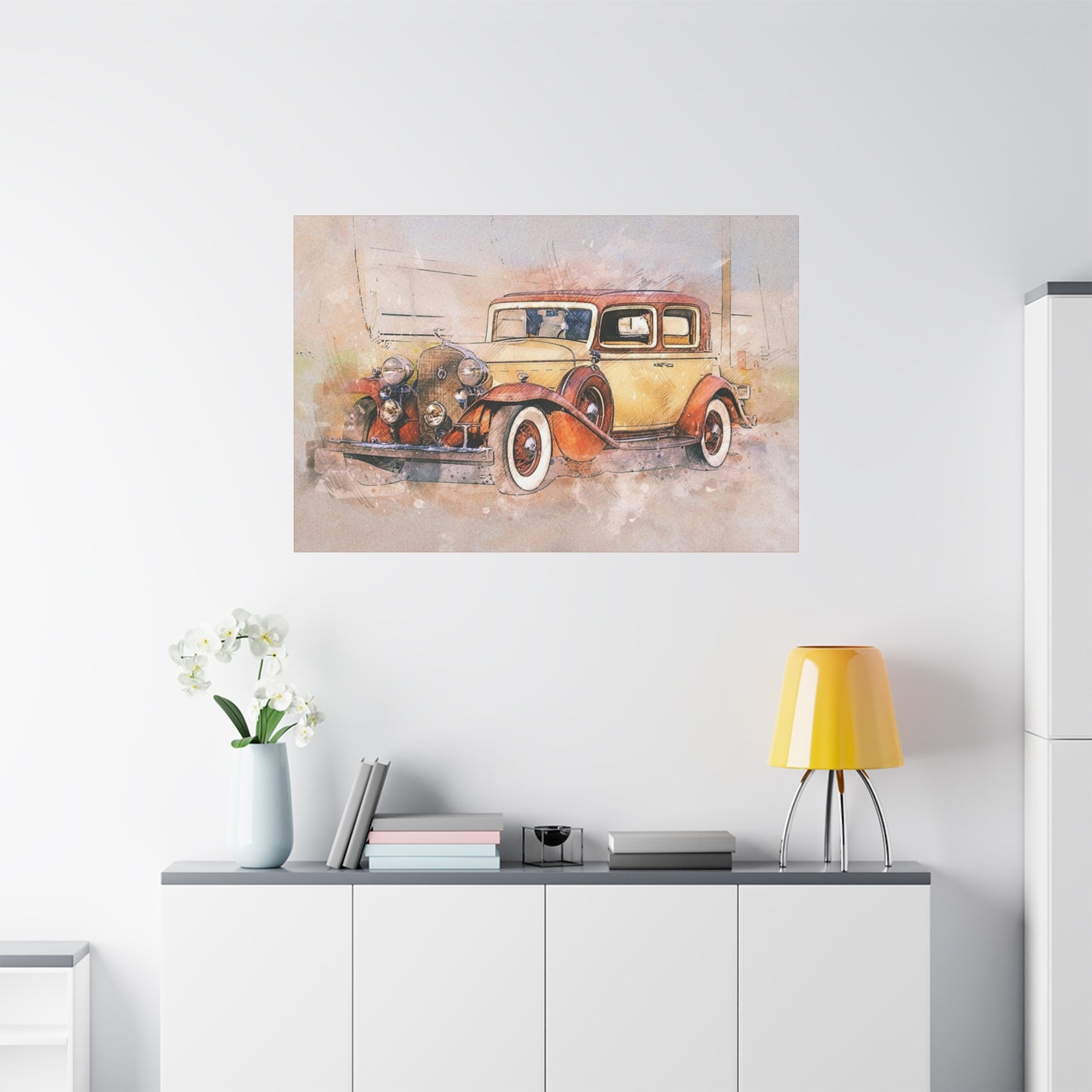 Cadillac Matte Canvas, Stretched, 1.25"
