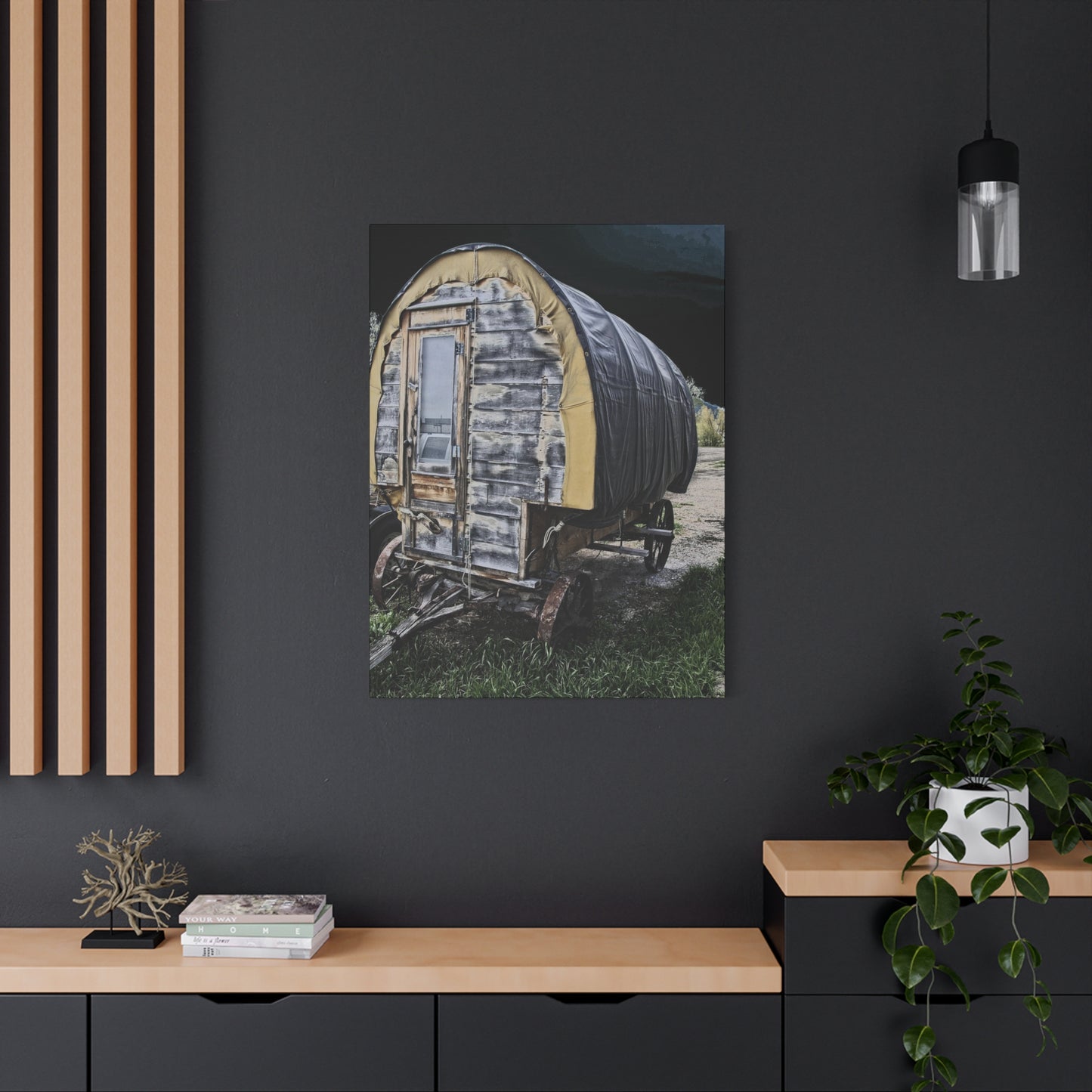 Chuck Wagon Matte Canvas, Stretched, 1.25"