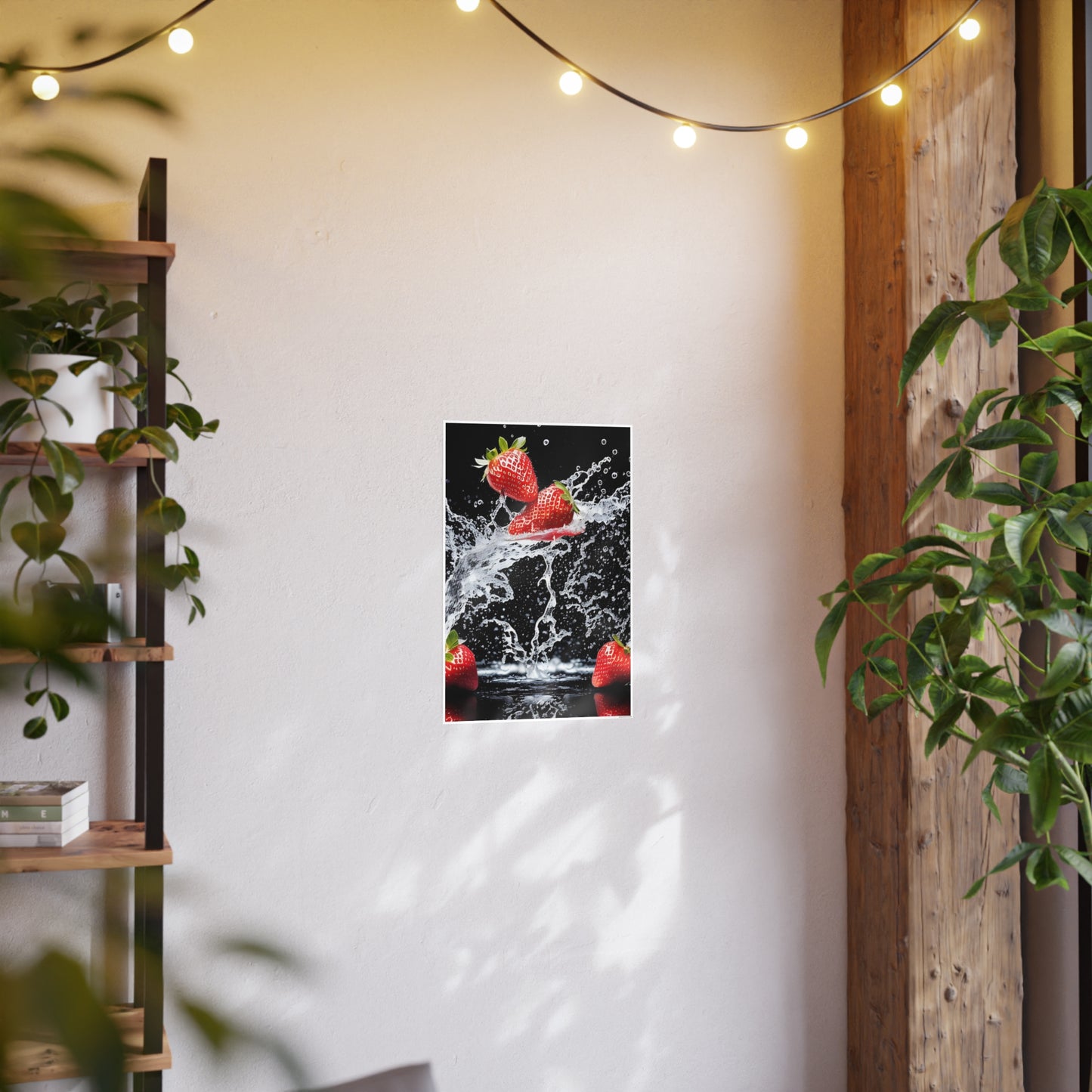 Strawberry AI Gen Photo Art Paper Posters