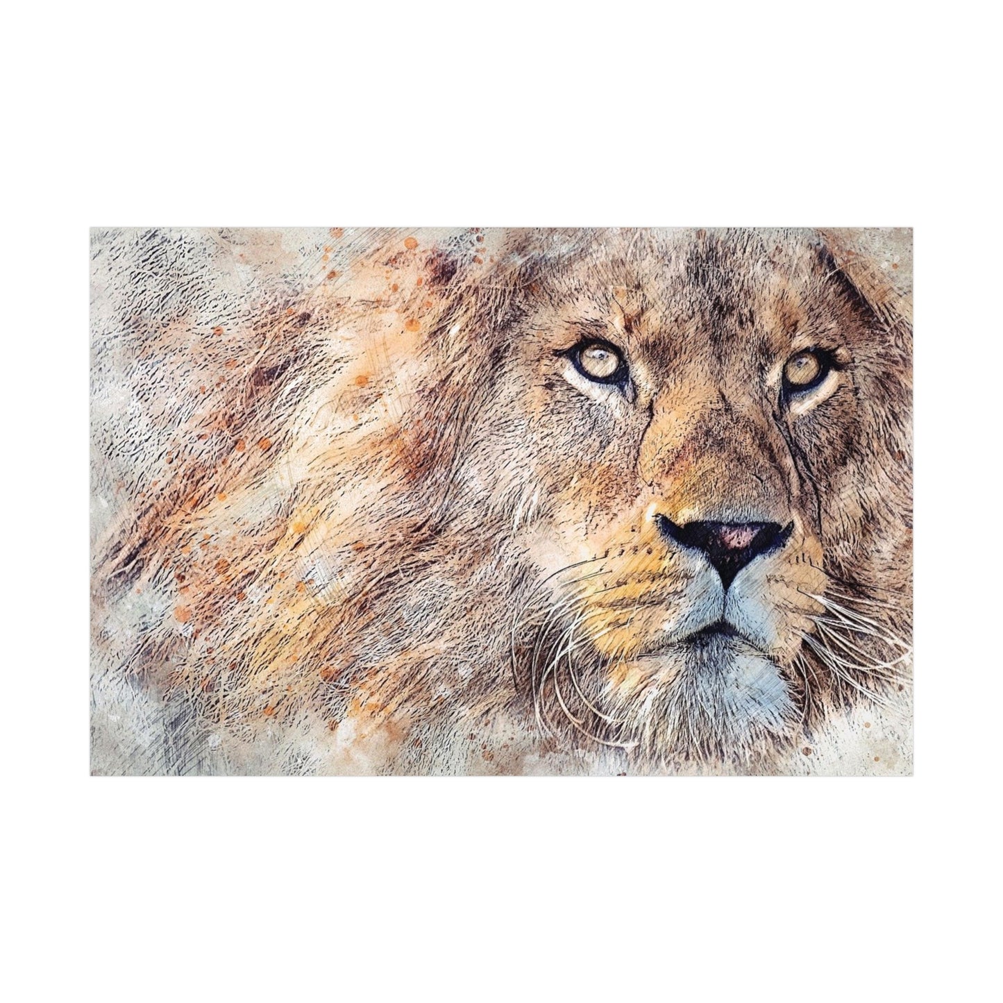 Lion Rolled Posters