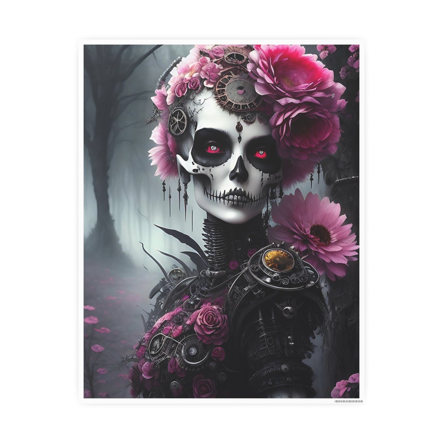 Skull AI Gen Photo Art Paper Posters