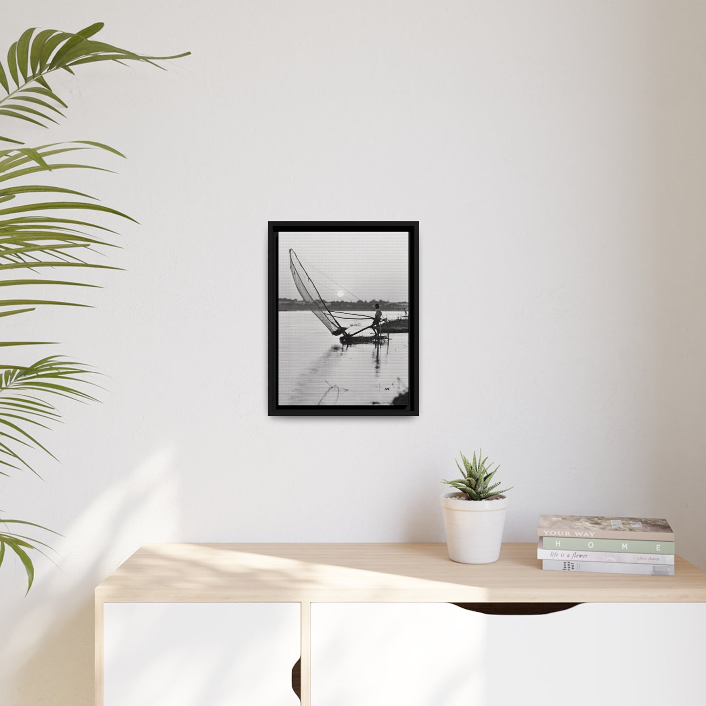 Fisherman Matte Canvas, Black Frame