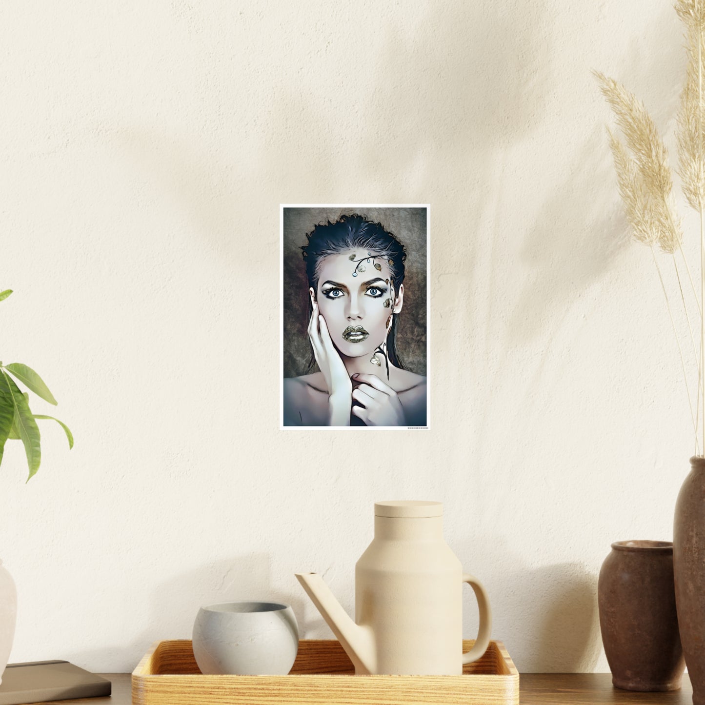 Woman Portrait Photo Art Paper Posters