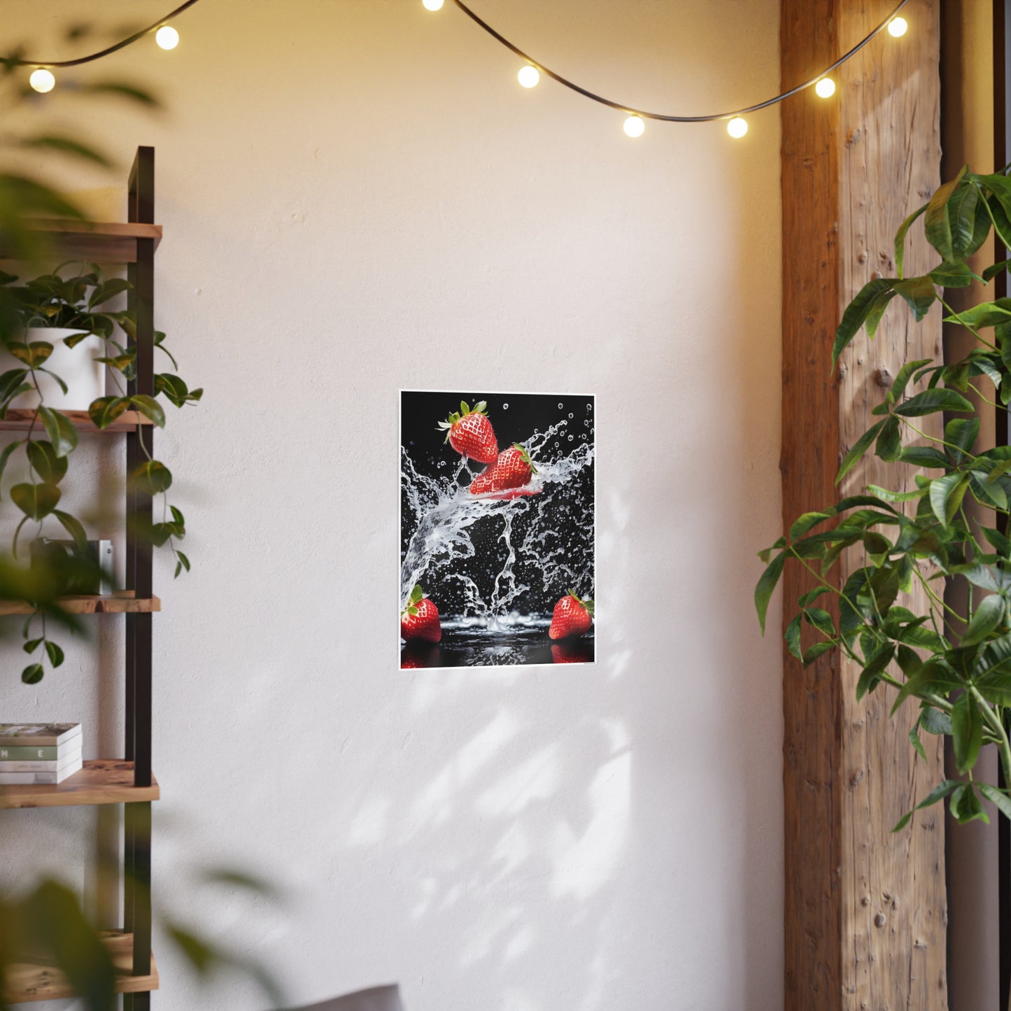 Strawberry AI Gen Photo Art Paper Posters
