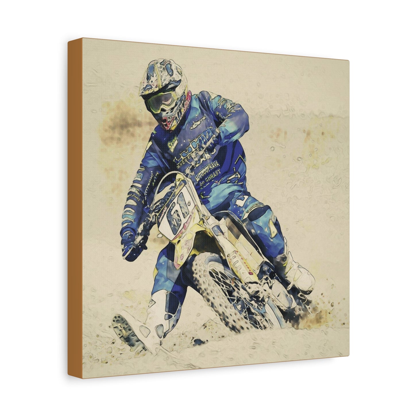 Motocross Matte Canvas, Stretched, 1.25"