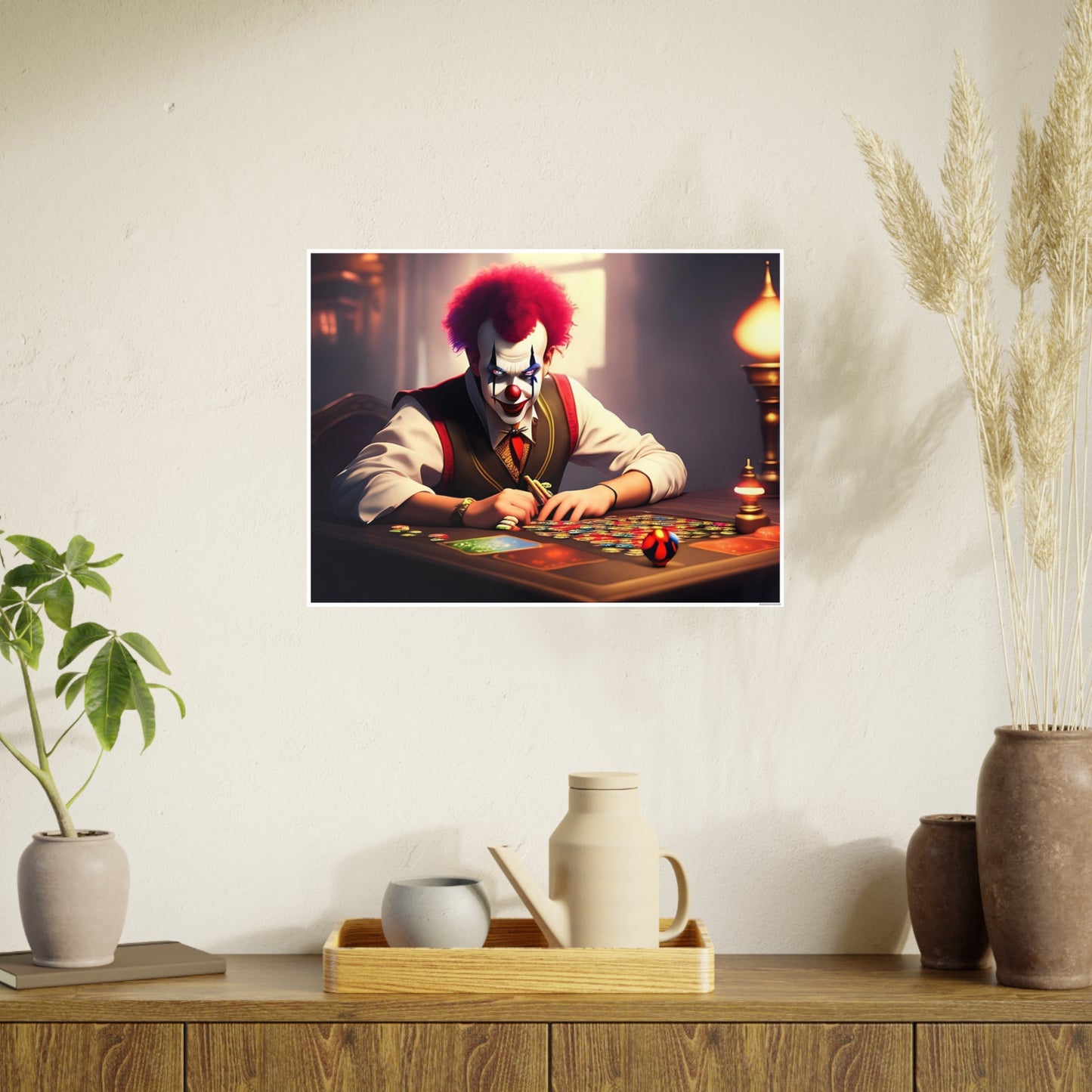 Clown AI Gen Photo Art Paper Posters