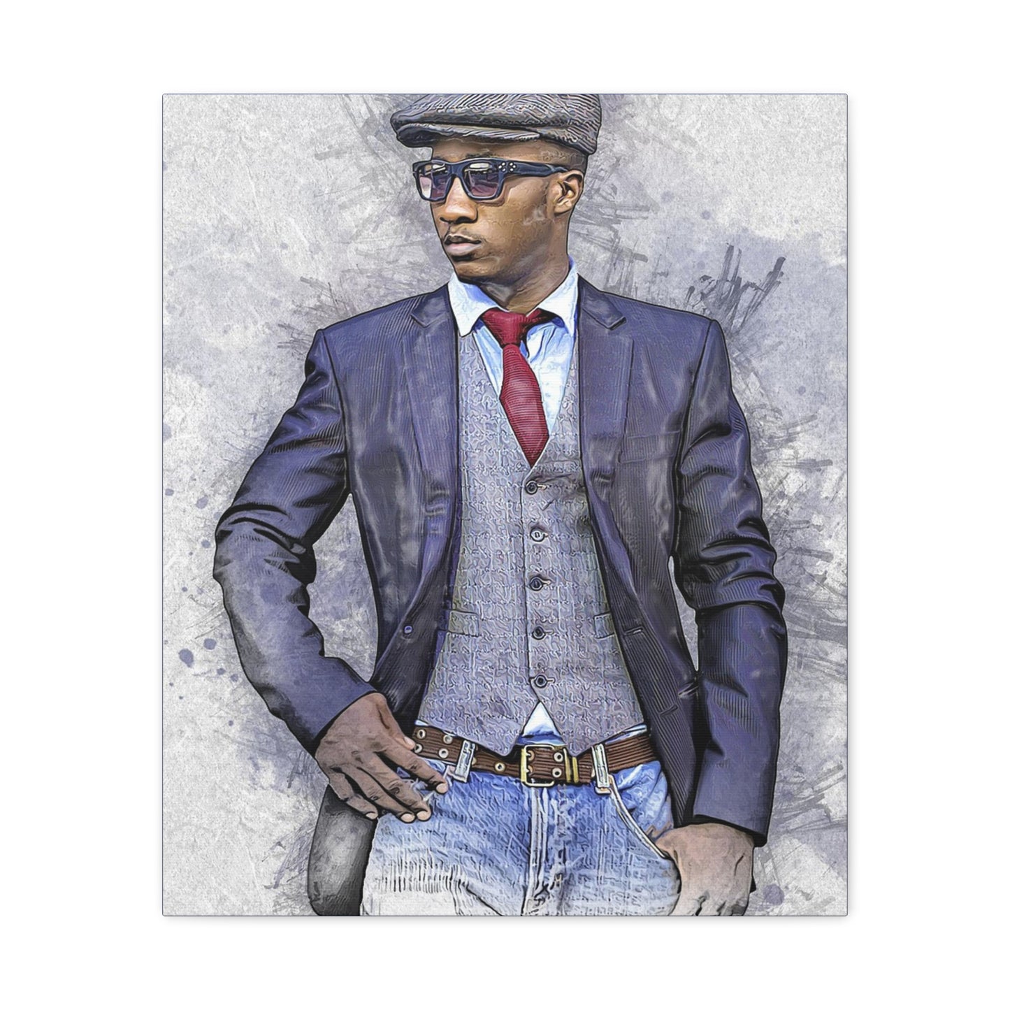 Man Model  Matte Canvas, Stretched, 1.25"