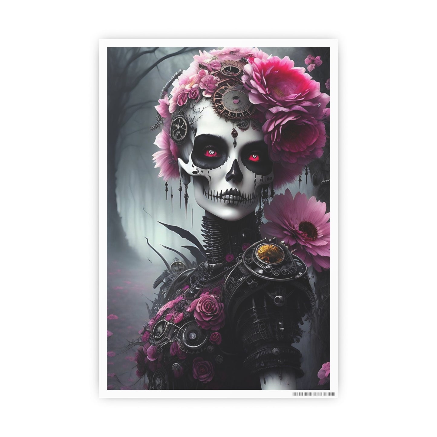 Skull AI Gen Photo Art Paper Posters