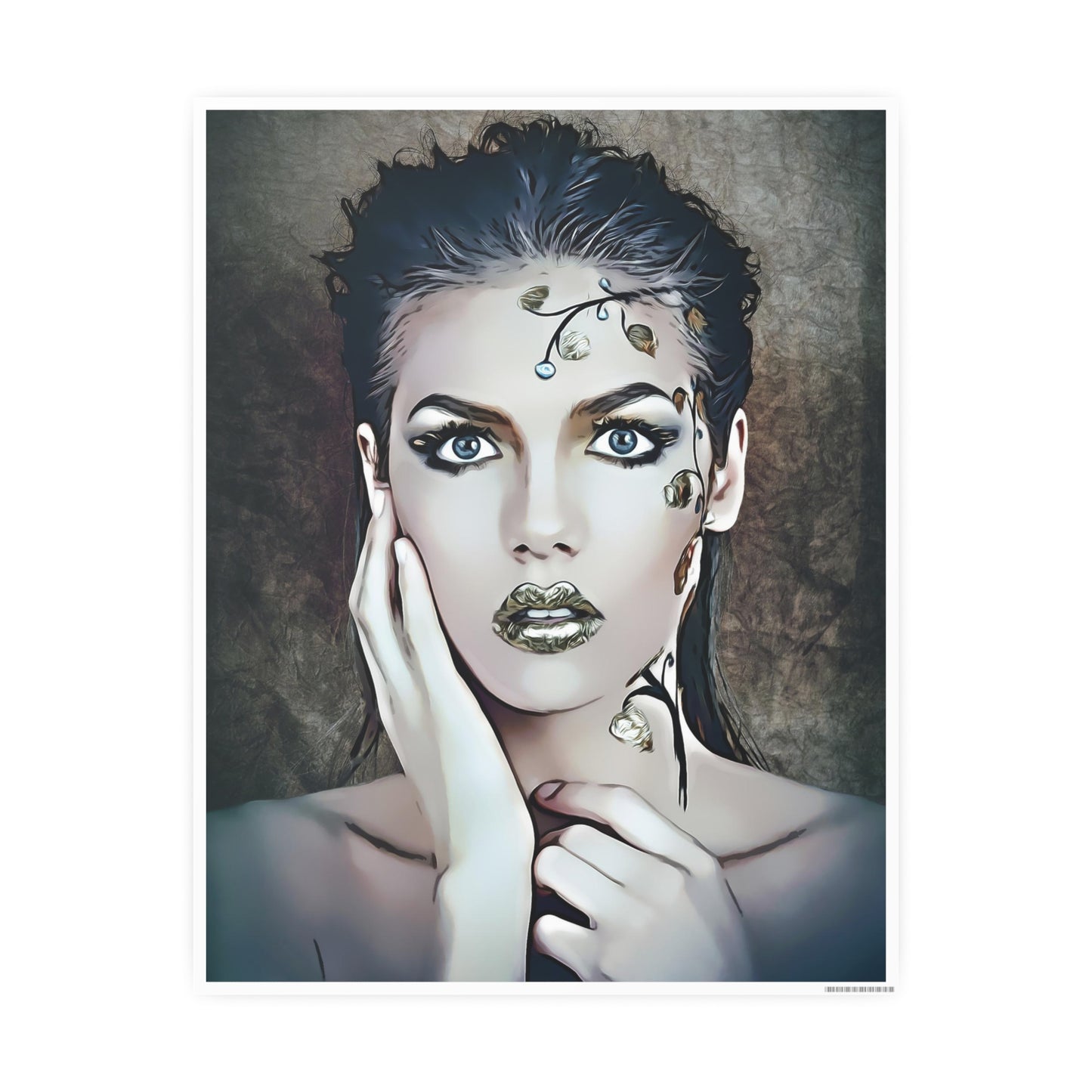 Woman Portrait Photo Art Paper Posters