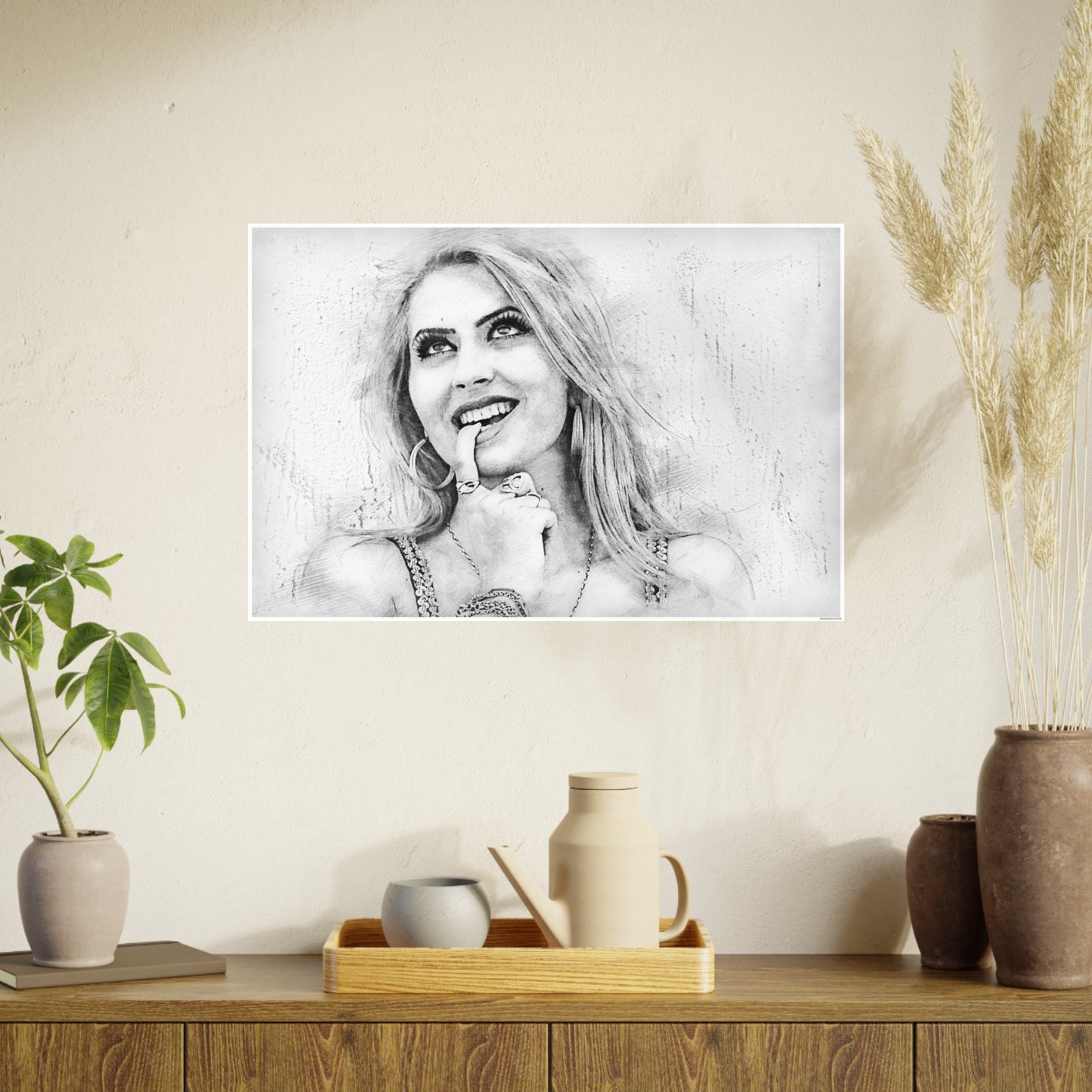 Woman Photo Art Paper Posters