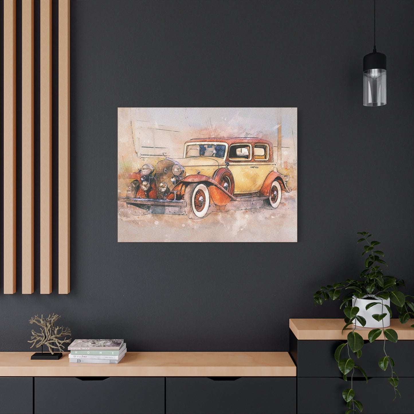 Cadillac Matte Canvas, Stretched, 1.25"