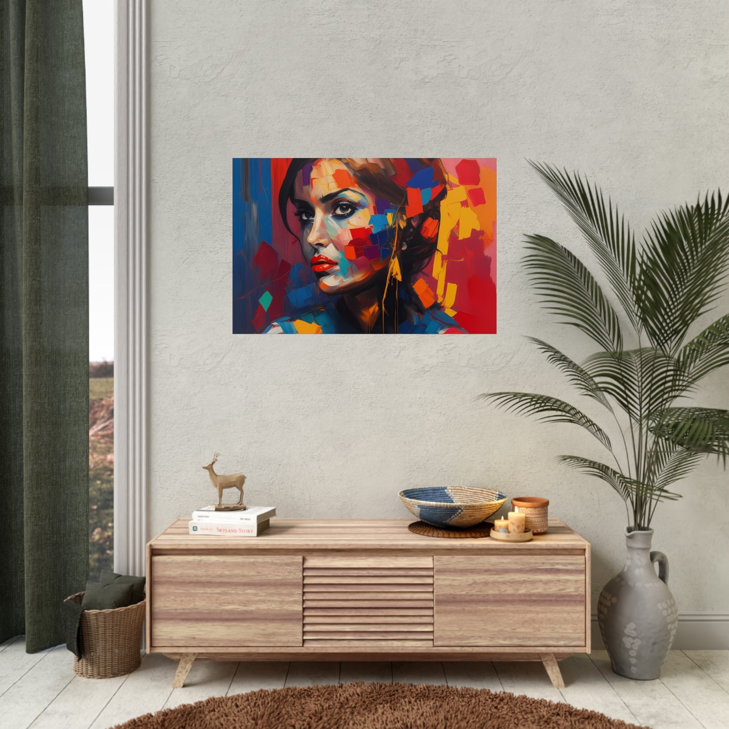 Woman AI Gen Rolled Posters
