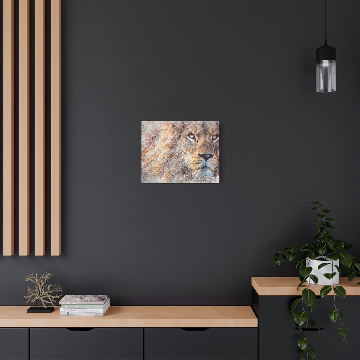 Lion Matte Canvas, Stretched, 1.25"
