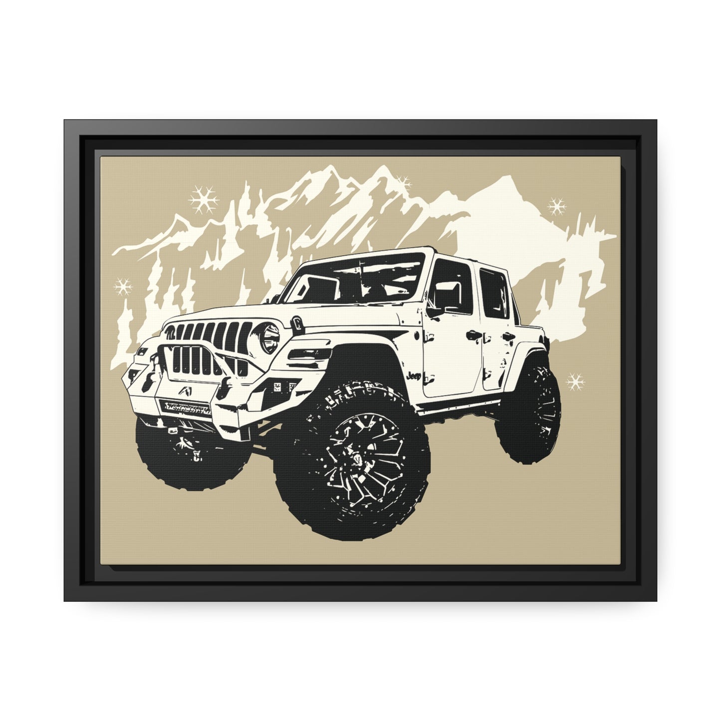 Jeep Matte Canvas, Black Frame
