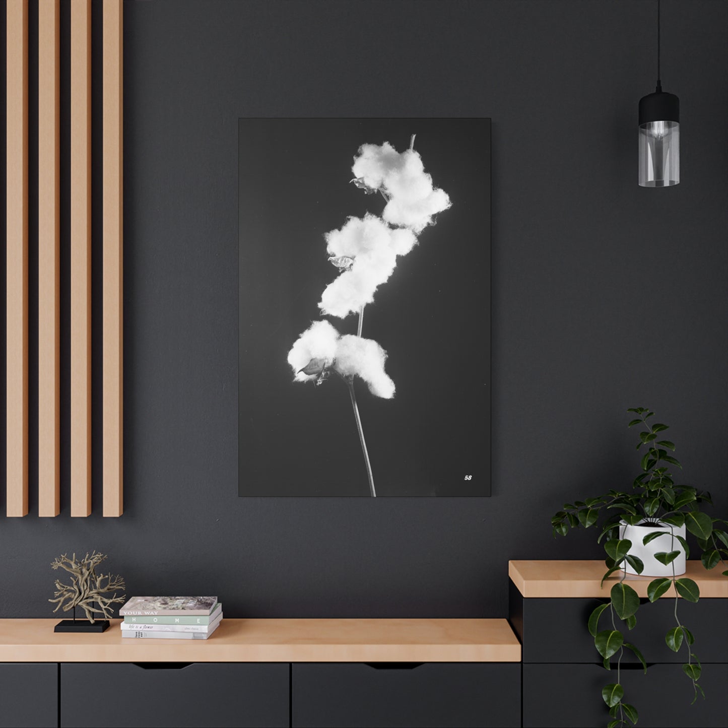Cotton Matte Canvas, Stretched, 1.25"