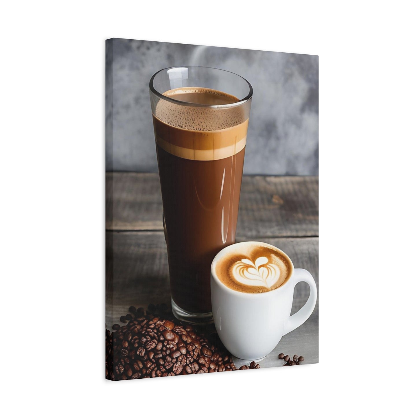 Coffee AI Gen Matte Canvas, Stretched, 1.25"