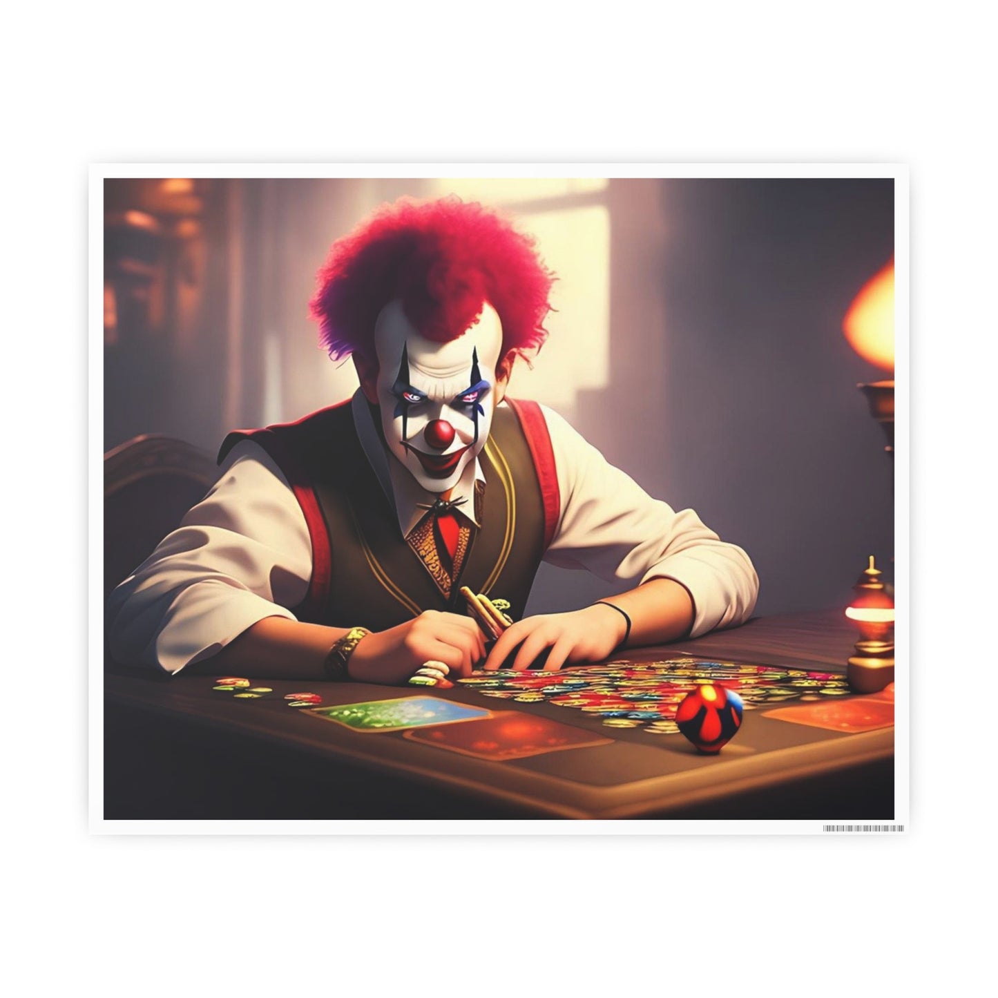 Clown AI Gen Photo Art Paper Posters