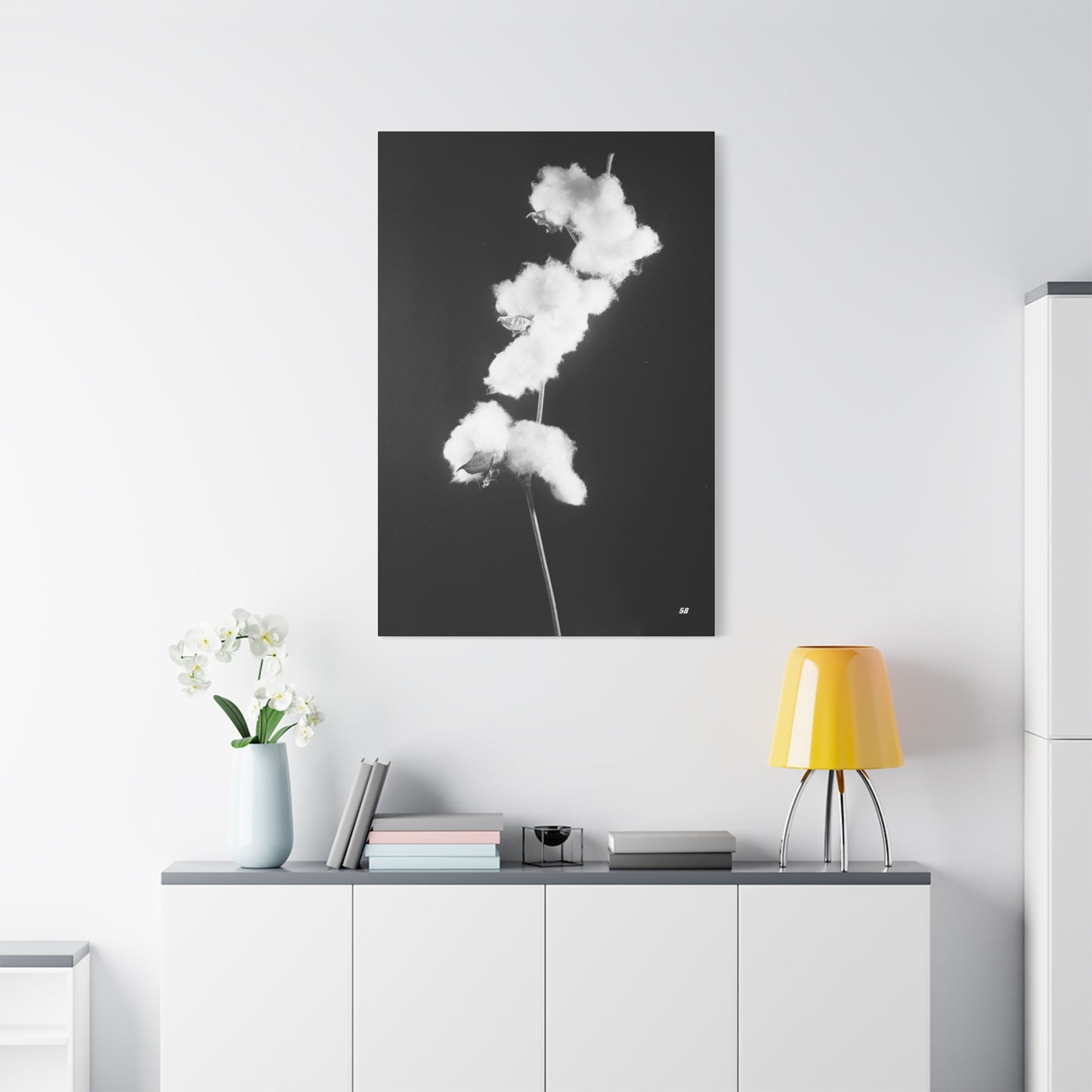 Cotton Matte Canvas, Stretched, 1.25"