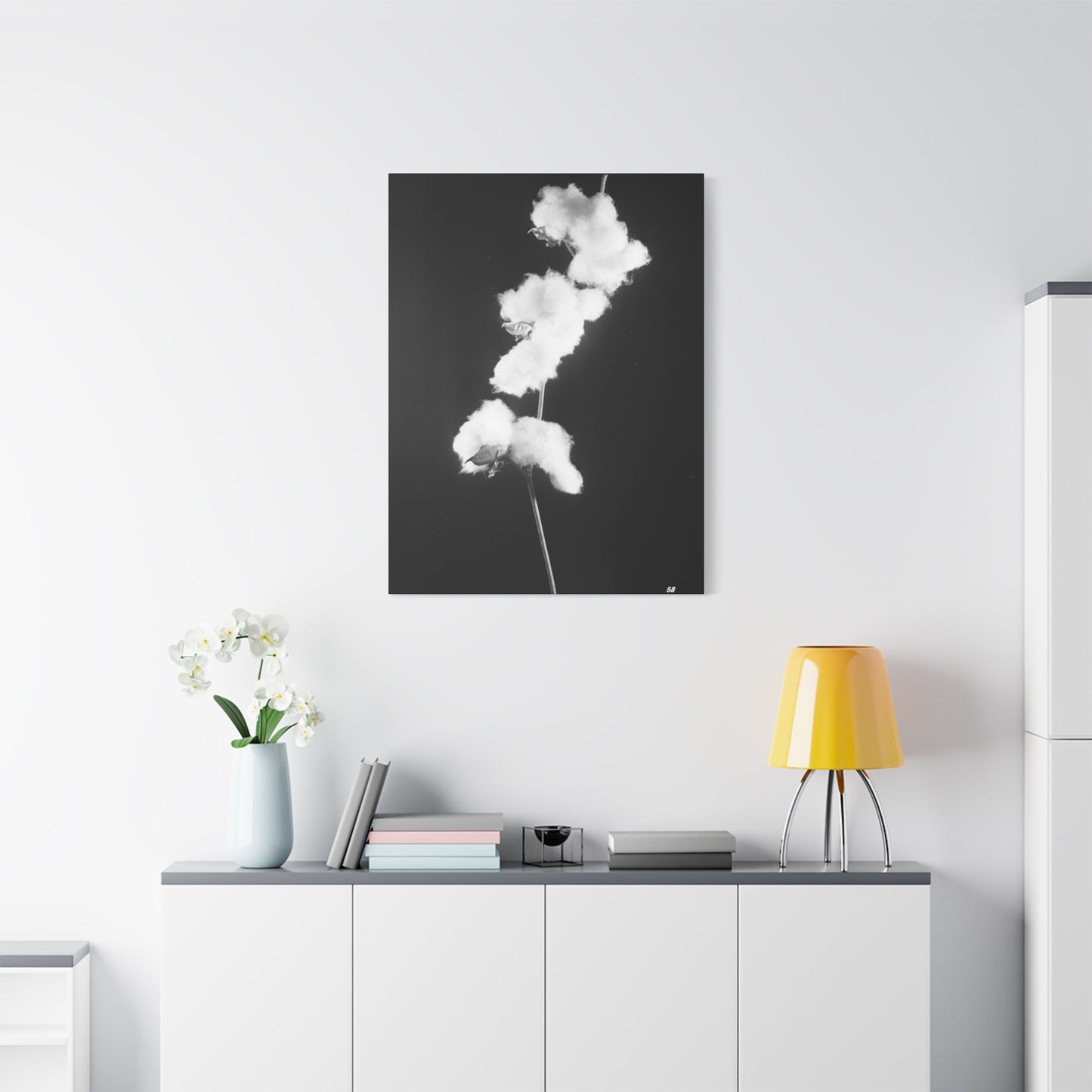 Cotton Matte Canvas, Stretched, 1.25"