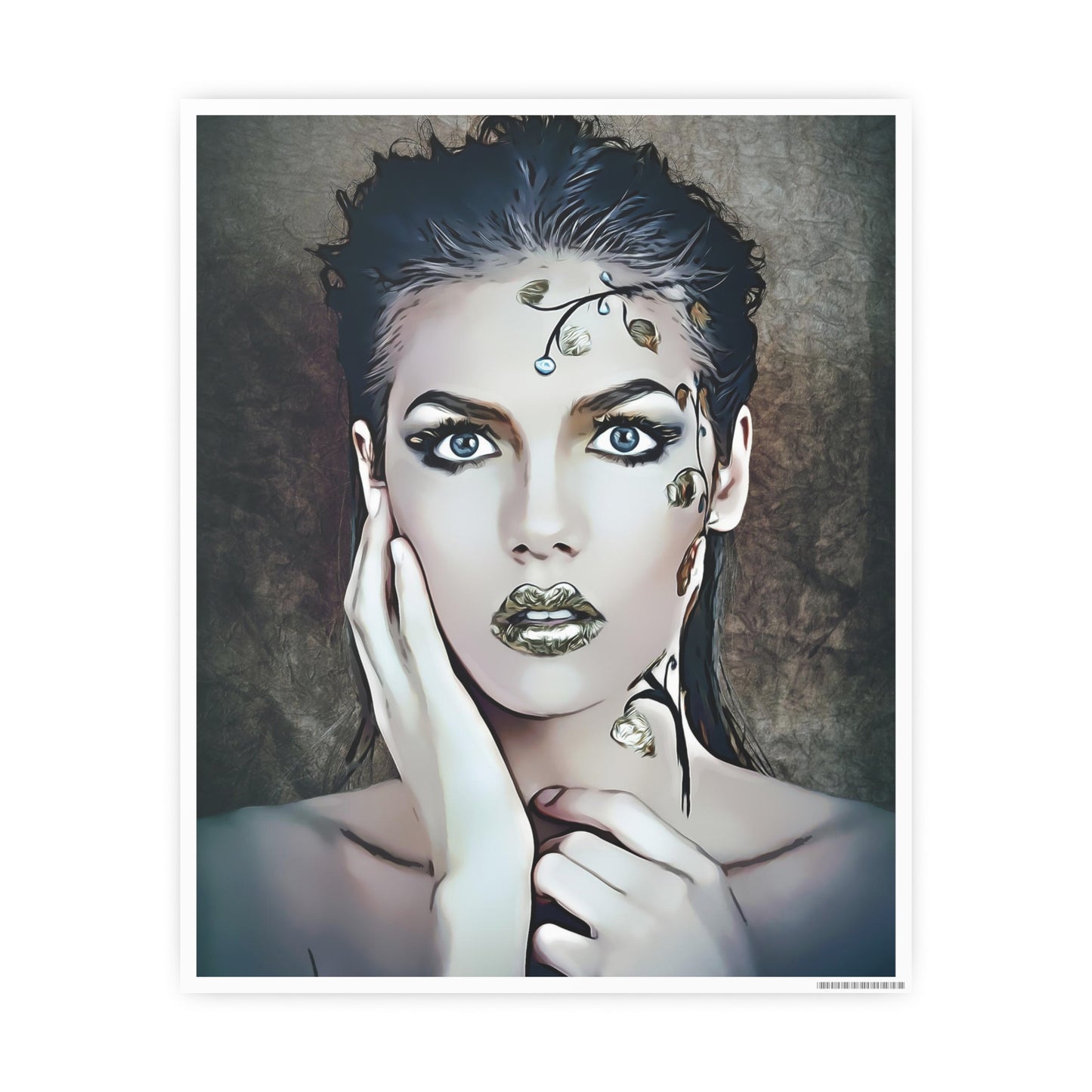Woman Portrait Photo Art Paper Posters
