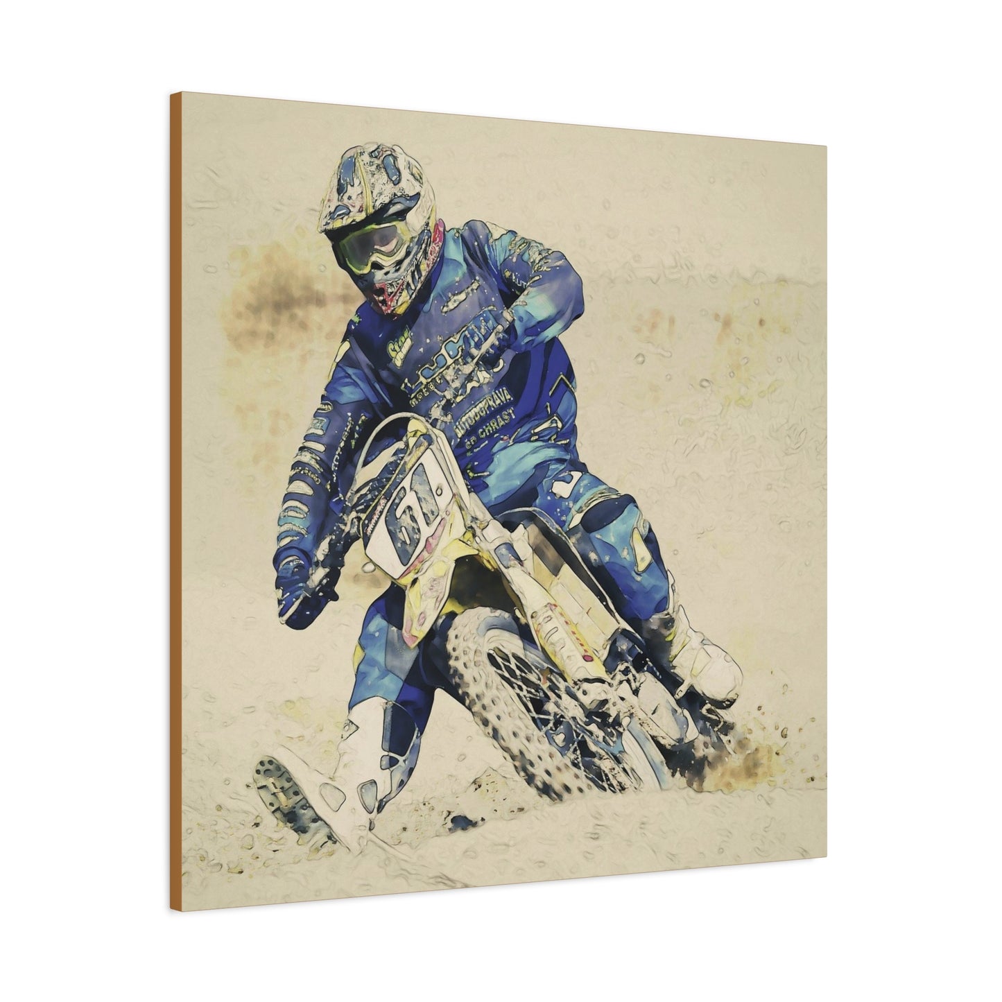 Motocross Matte Canvas, Stretched, 1.25"