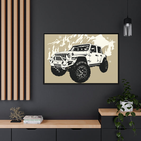 Jeep Matte Canvas, Black Frame