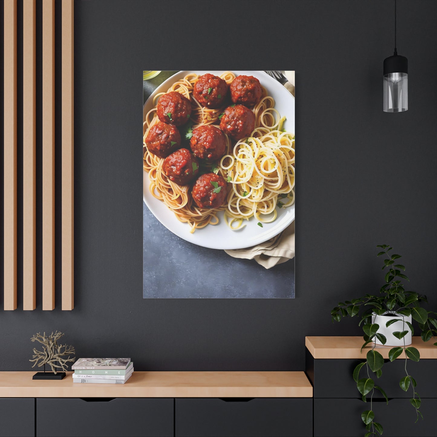Spaghetti AI Gen Matte Canvas, Stretched, 1.25"