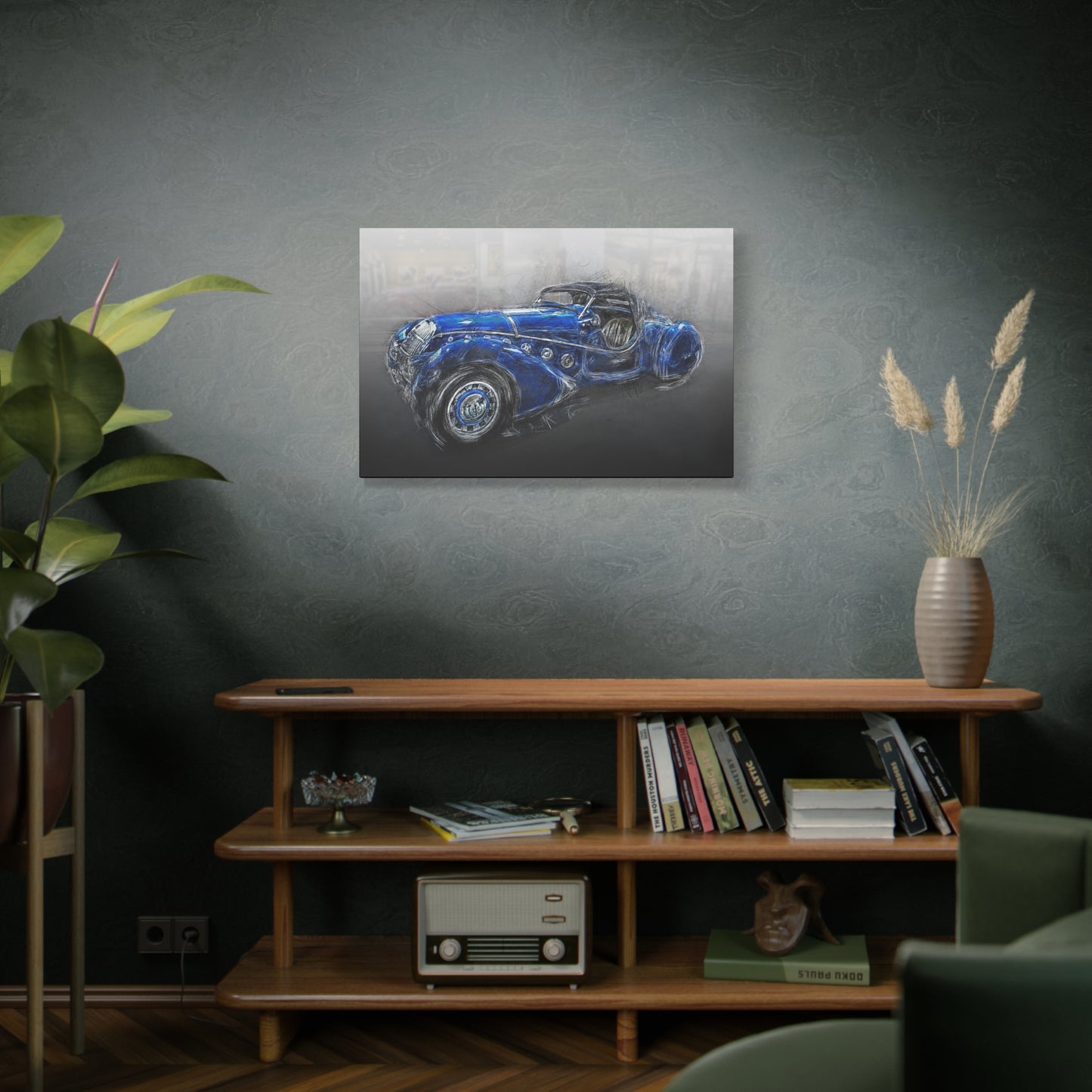 Car Matte Canvas, Stretched, 1.25"