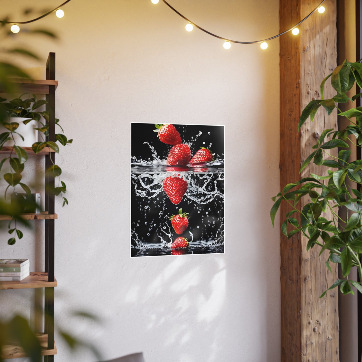 Strawberries AI Gen Photo Art Paper Posters