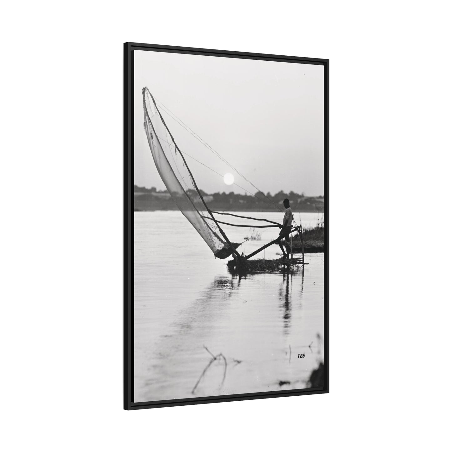 Fisherman Matte Canvas, Black Frame