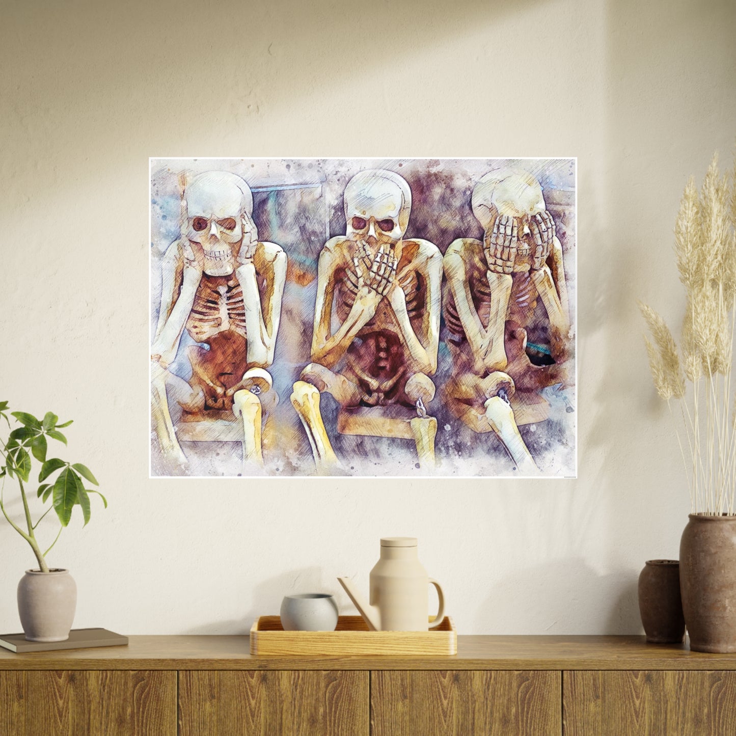 Skeletons Photo Art Paper Posters