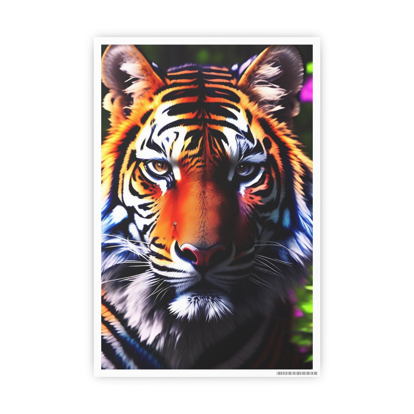 Tiger AI Gen Photo Art Paper Posters
