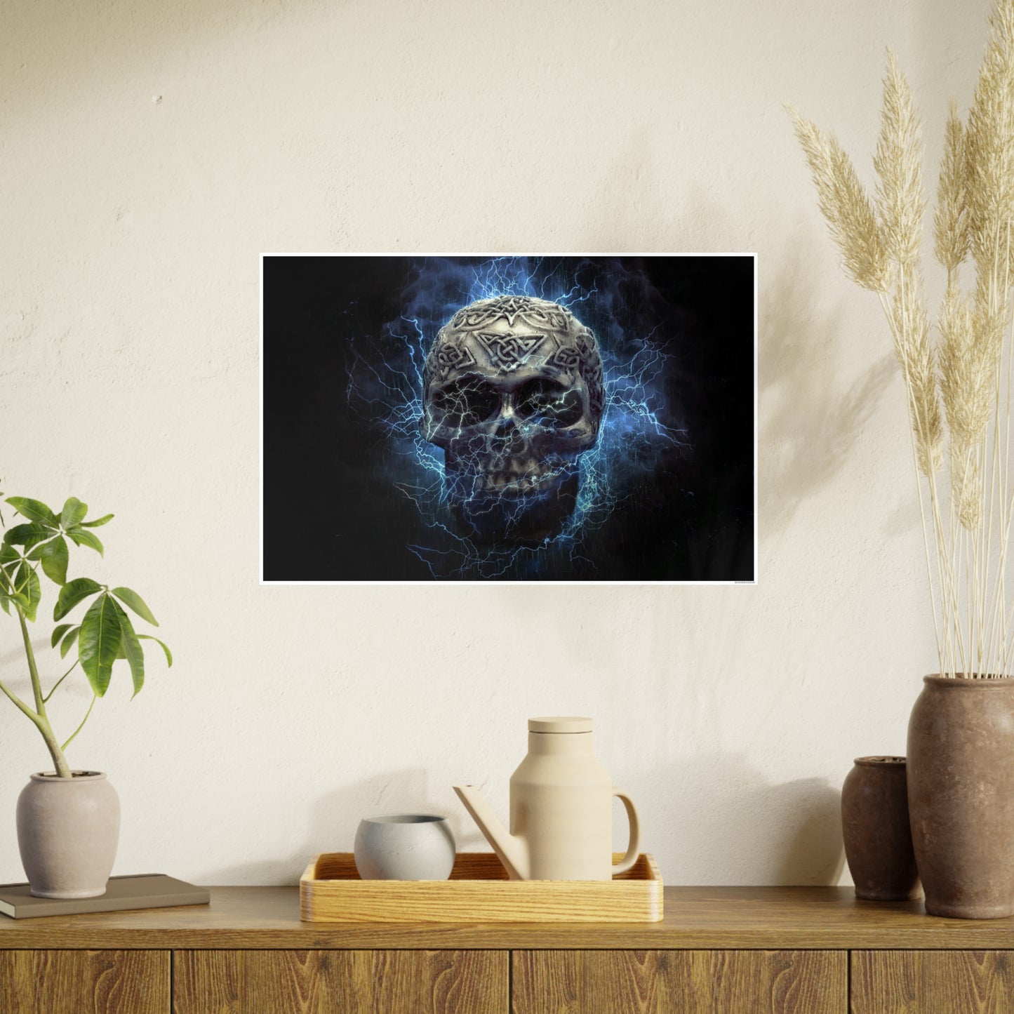 Skull Photo Art Paper Posters